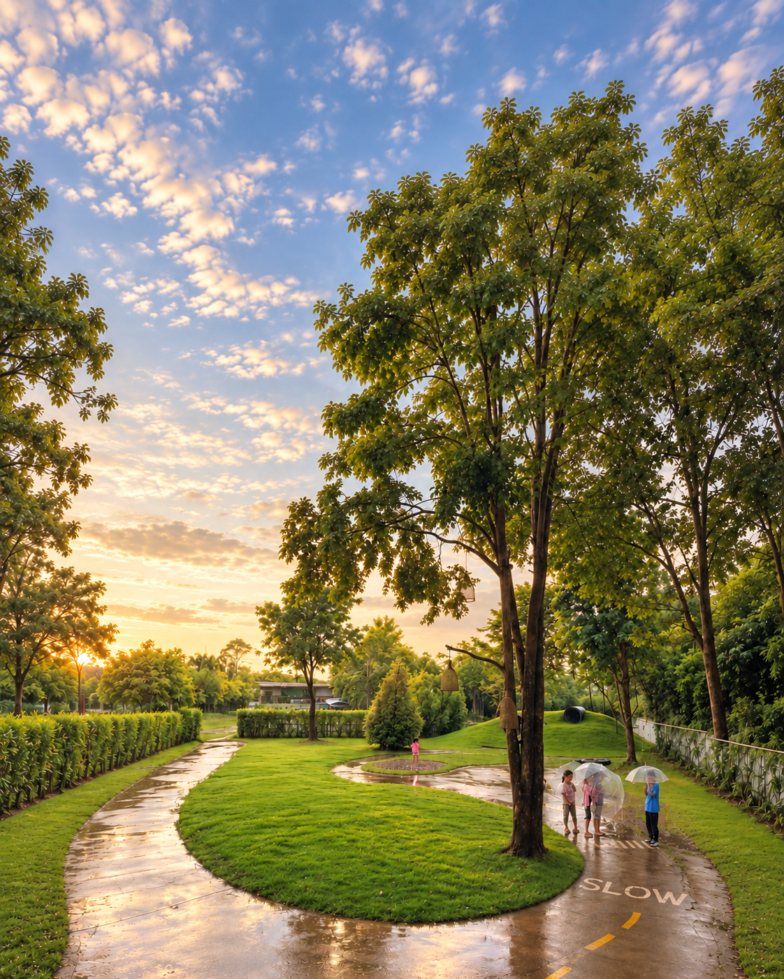 Bloom Chiangmai outdoor garden and play mound
